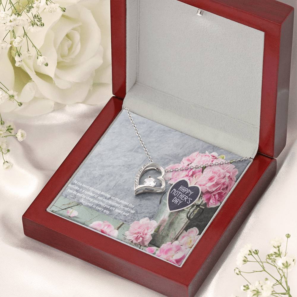 Happy Mothers Day Forever Love Necklace