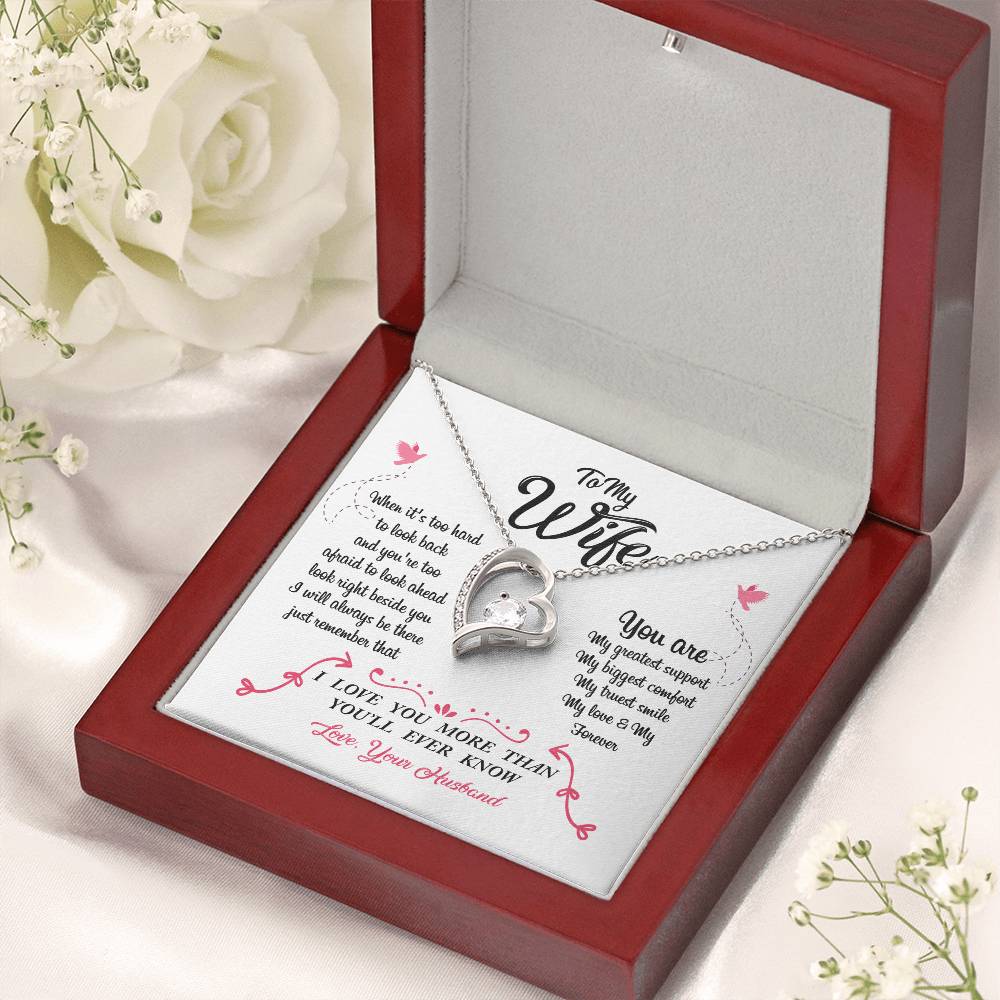 To My Wife You Are My Greatest Support Forever Love Necklace