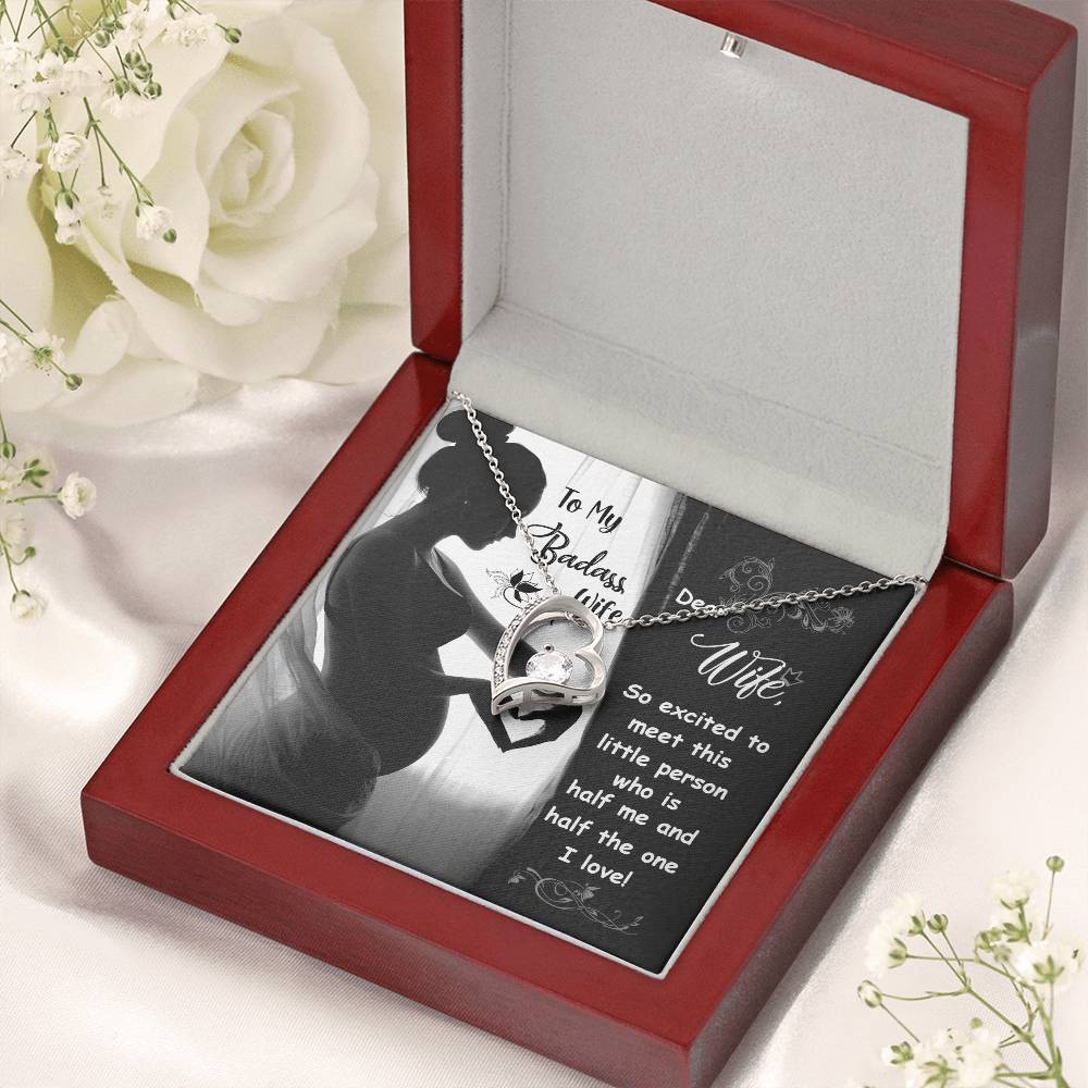 To My Badass Wife Forever Love Necklace