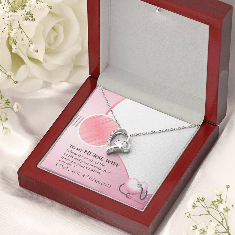 To My Nurse Wife There Lies Yours Vocation Forever Love Necklace