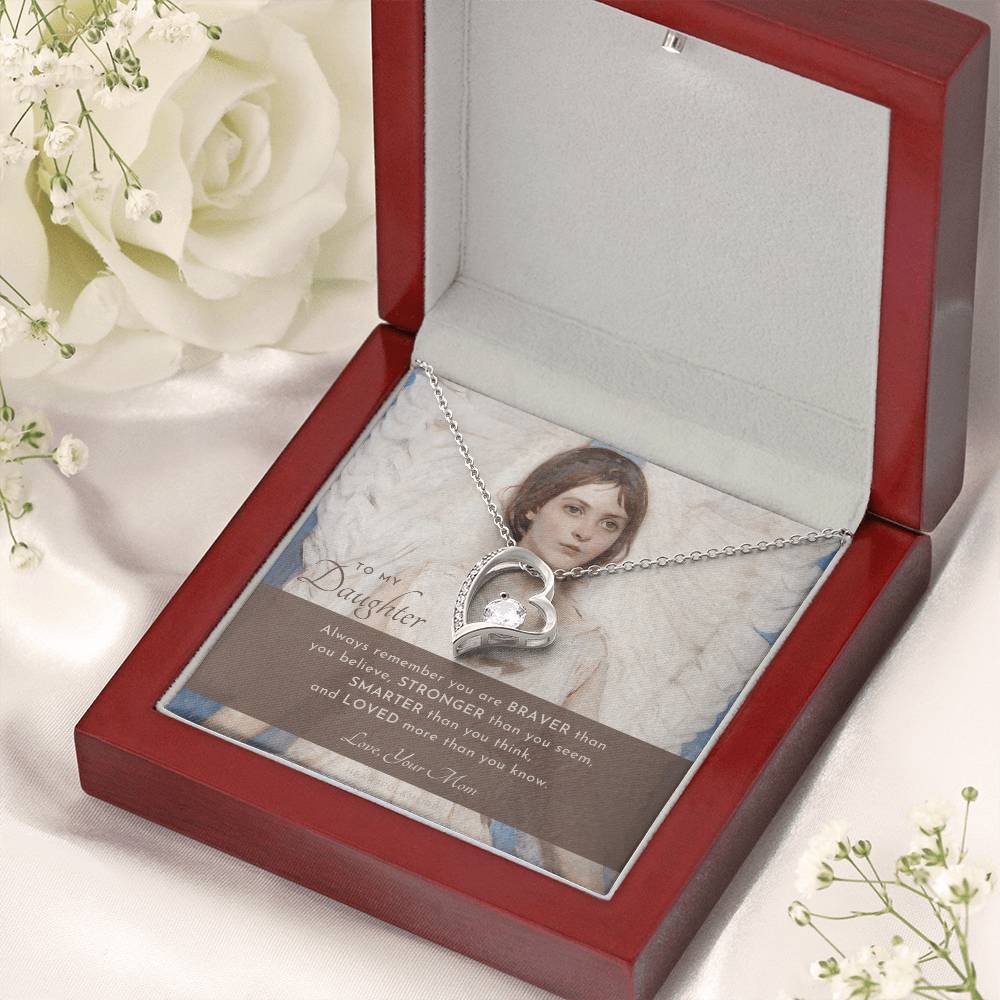 To My Daughter Always Remember Gift For Daughter From Mom Daughter Birthday Graduation Christmas Present Forever Love Necklace