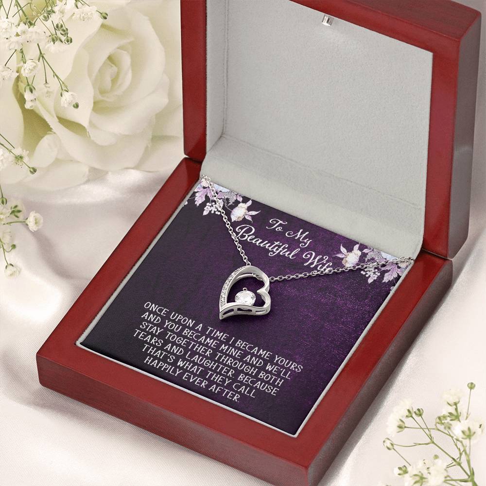 Forever Love Necklace For Wife With Free Message Card 1 Forever Love Necklace