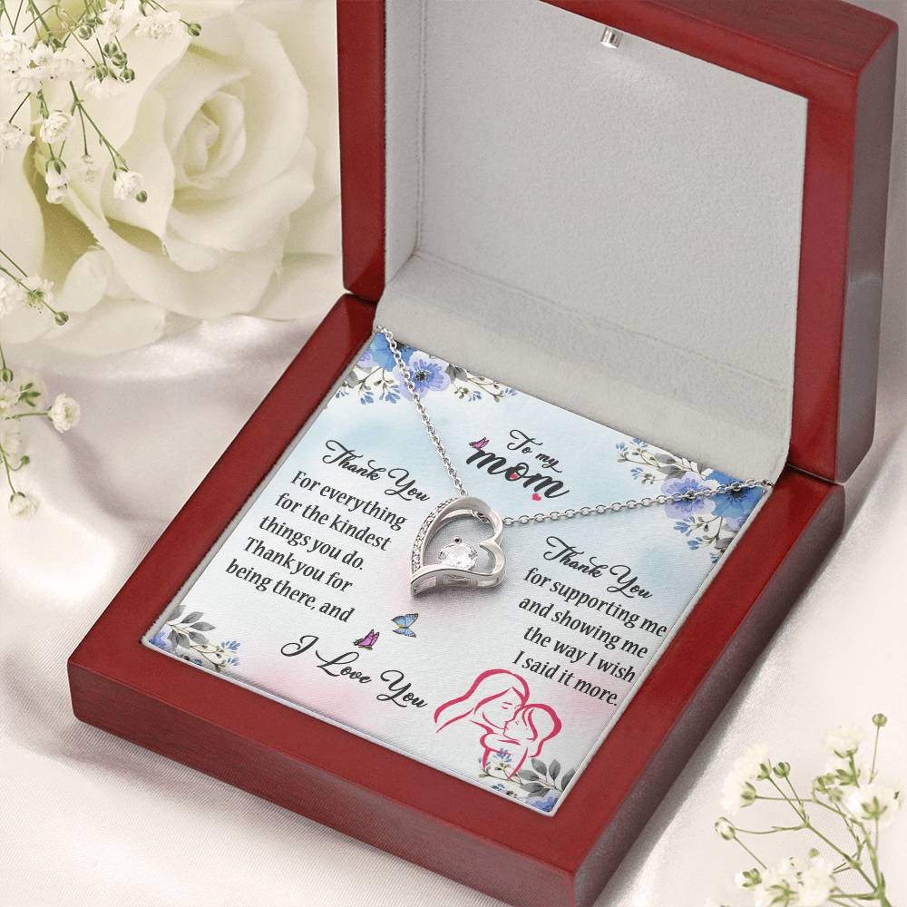 To My Mom- Mother's Day Gift- Forever Love Necklace