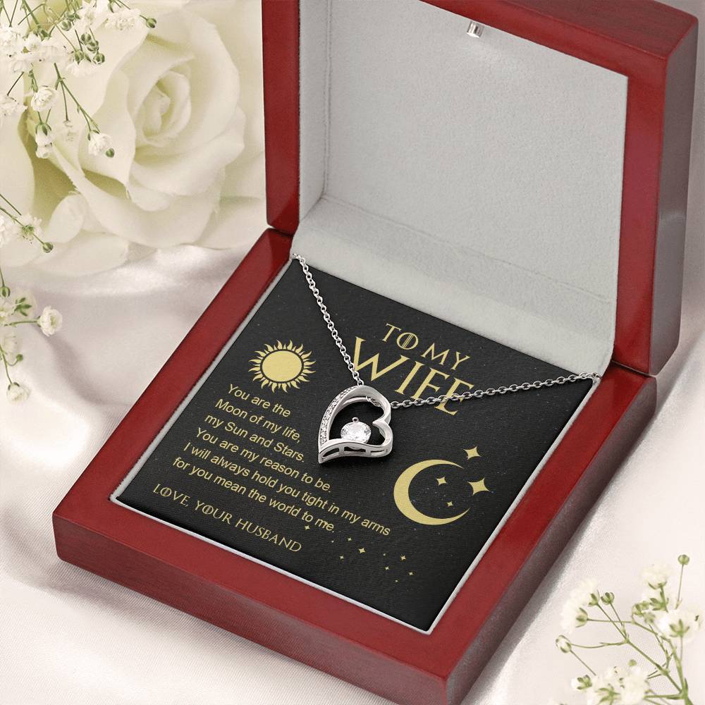 To My Wife Moon Of My Life Necklace 1 Forever Love Necklace