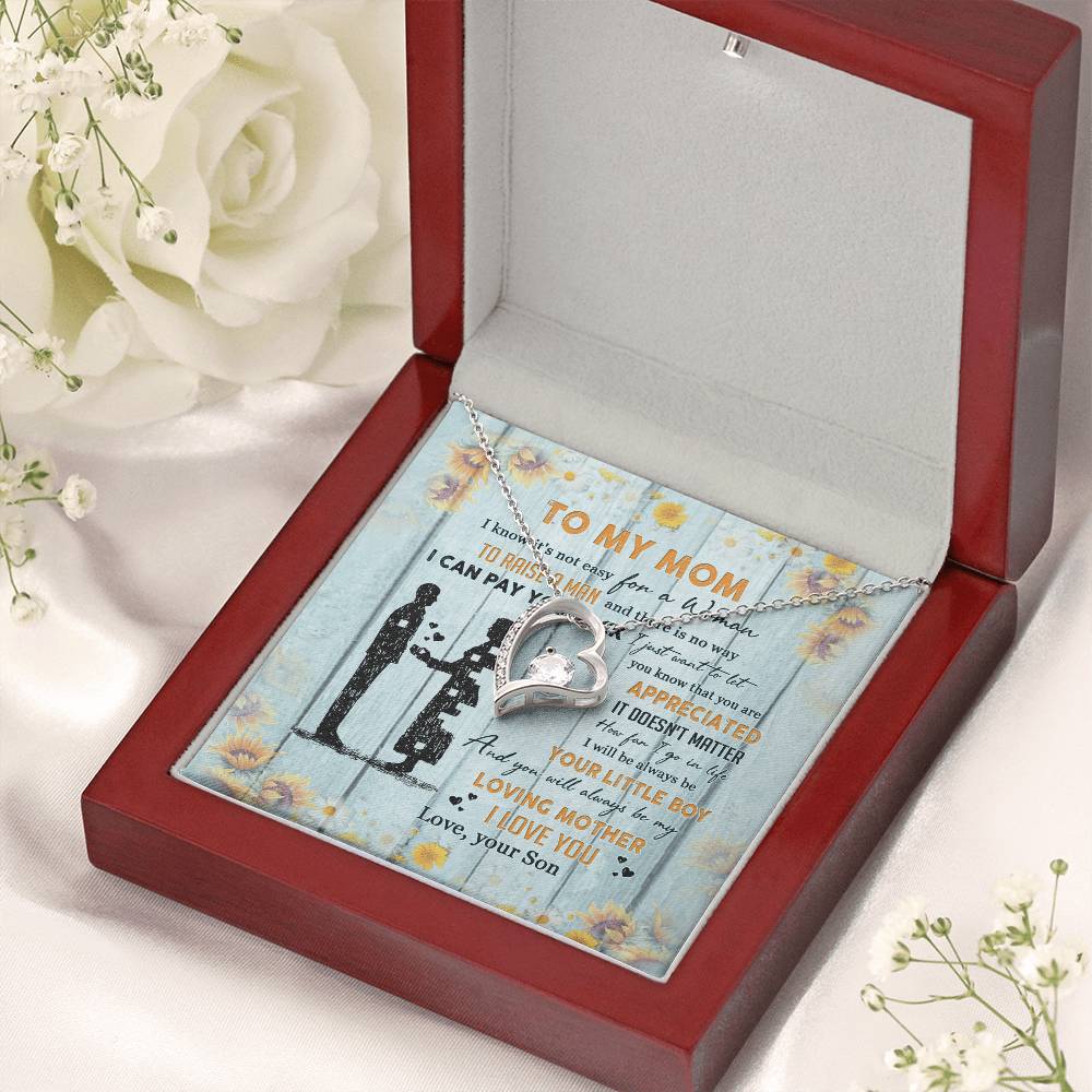 To My Mom From Son Forever Love Necklace