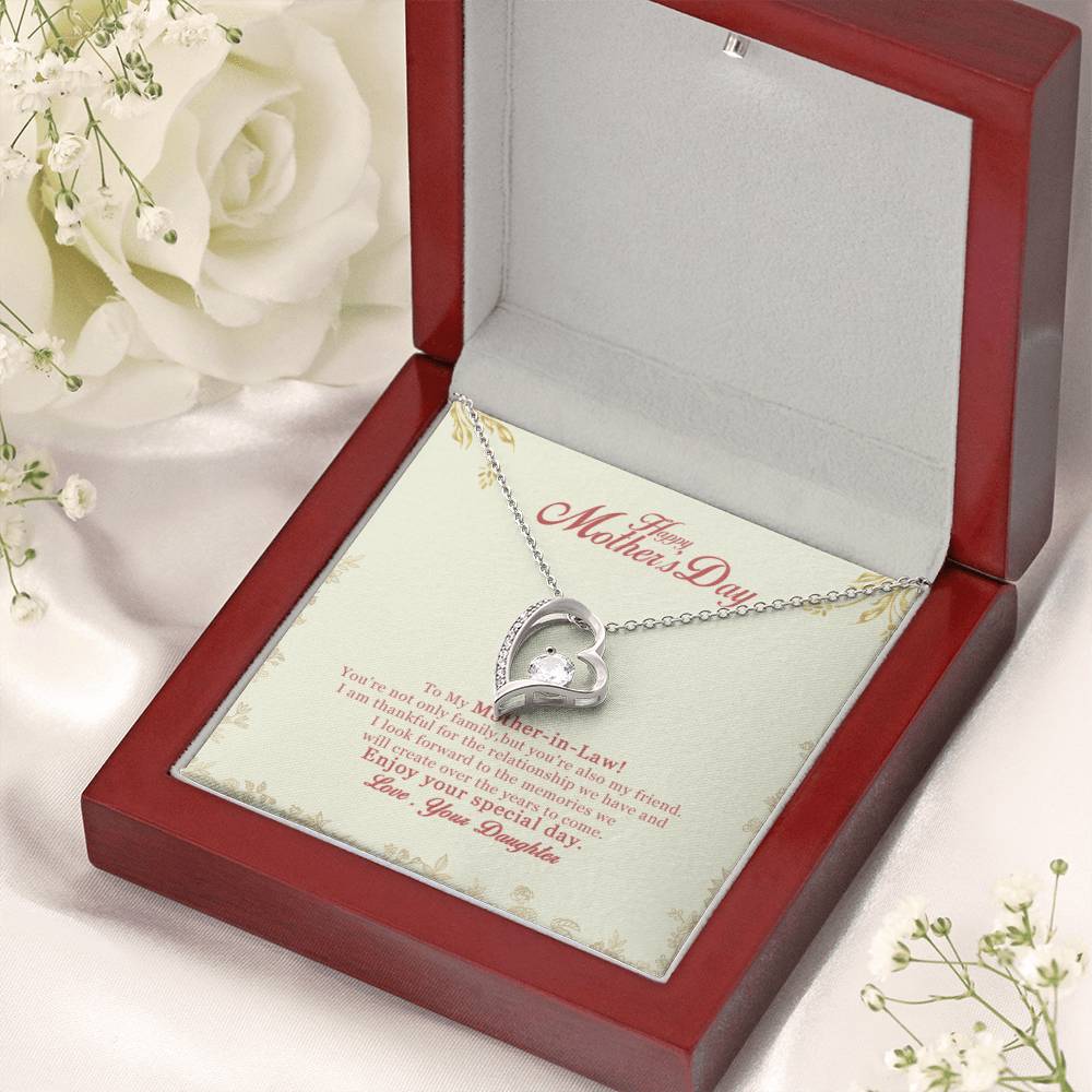 Gift For Mother In Law Enjoy Your Special Day Forever Love Necklace