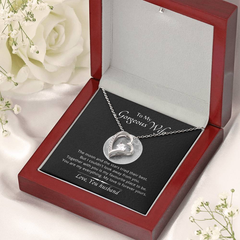 To My Wife You Are My Everything Necklace. 14k White Gold18k Yellow Gold Finish. 1 Forever Love Necklace