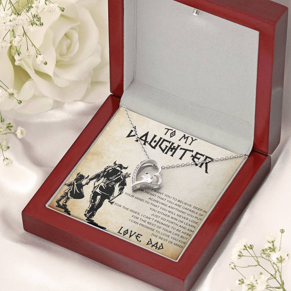 To My Daughter Gift For Daughter From Dad Daughter Necklace Viking Style Necklace To My Daughter Necklace Gift Necklace Daughters Name Forever Love Necklace