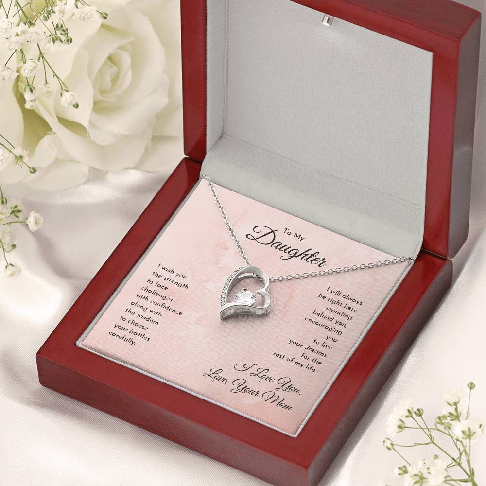 To My Daughter Necklace From Mom Gift For Daughter From Mom Birthday Gift Daughter Graduation Gift Daughter Birthday Gift From Mom Forever Love Necklace