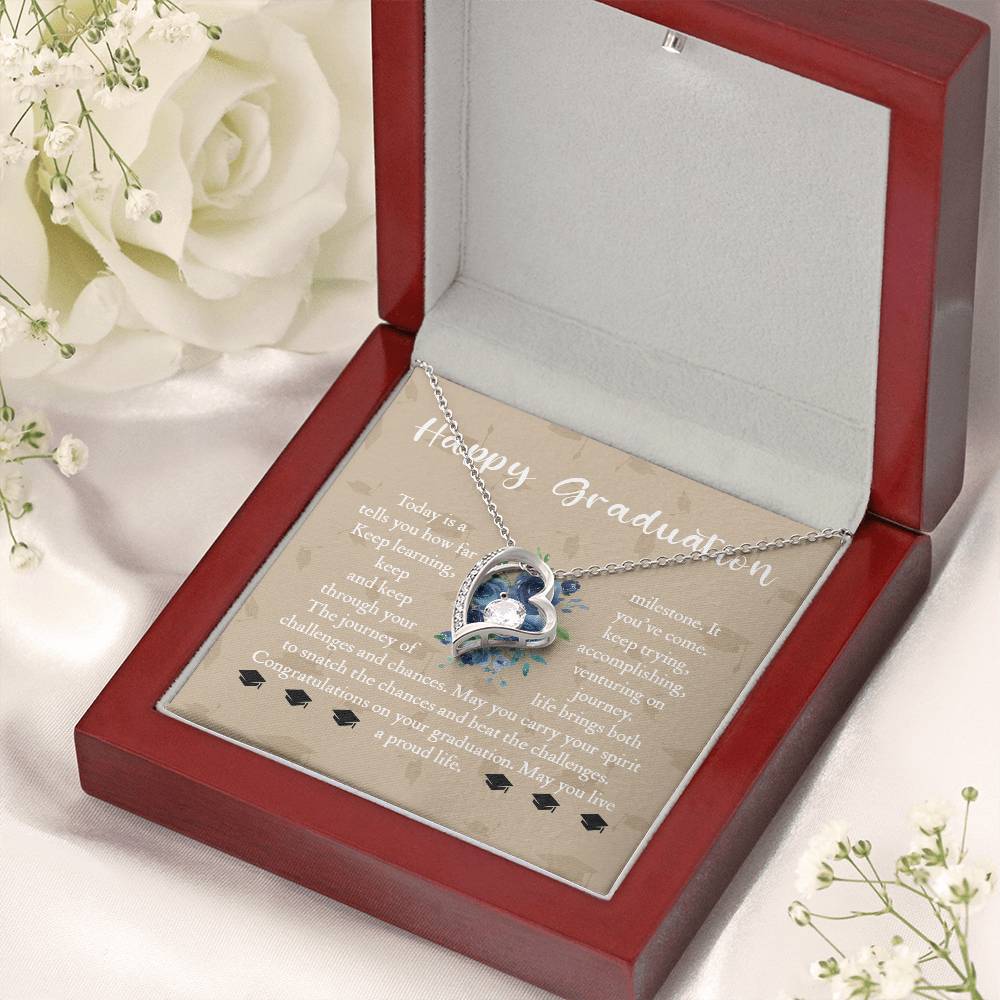 Graduation Gift For Daughter Graduation Gift For Daughter Graduation Necklace Senior Class Congratulations Graduate Gift Graduation Gift For Girl Forever Love Necklace