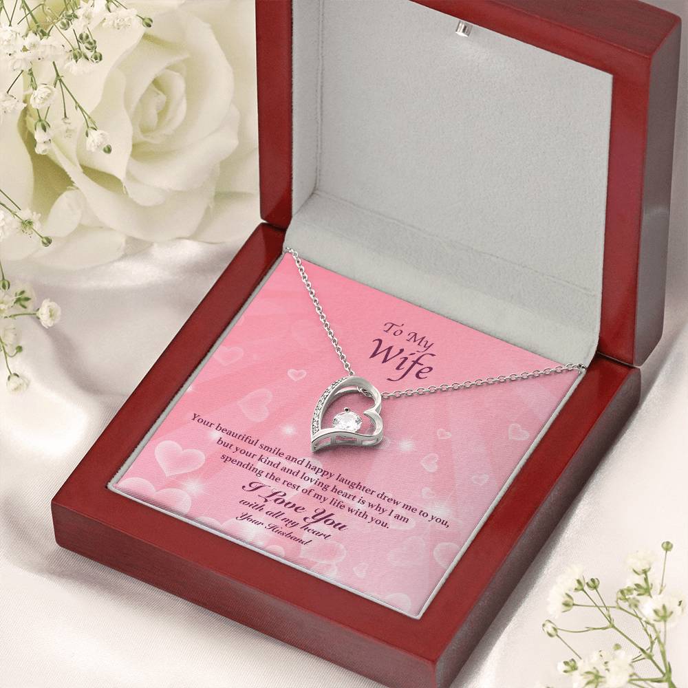To My Wife Your Beautiful Smile Forever Love Necklace