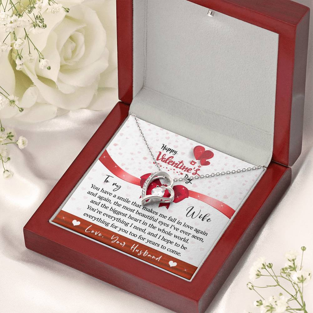 To My Wife - I Love You 1 Forever Love Necklace