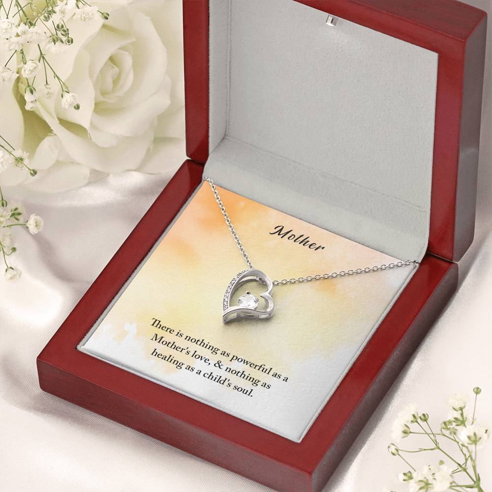 Mother There Is Nothing As Powerful As A Mother's Love Forever Love Necklace