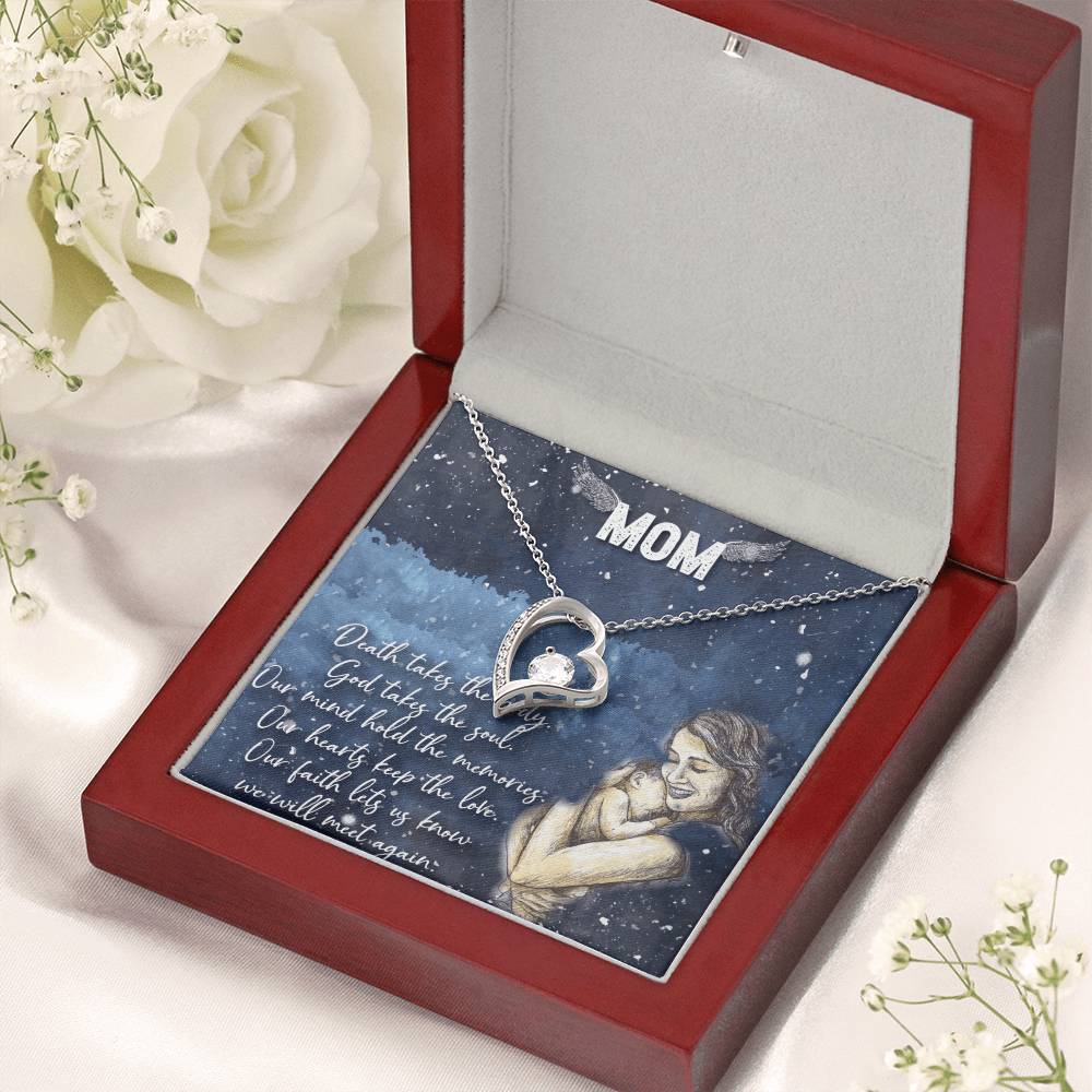 Love You Mom Forever Love Necklace