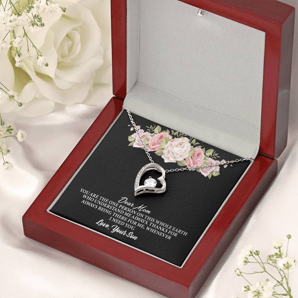 Dear Mom Mothers Day Gift Forever Love Necklace
