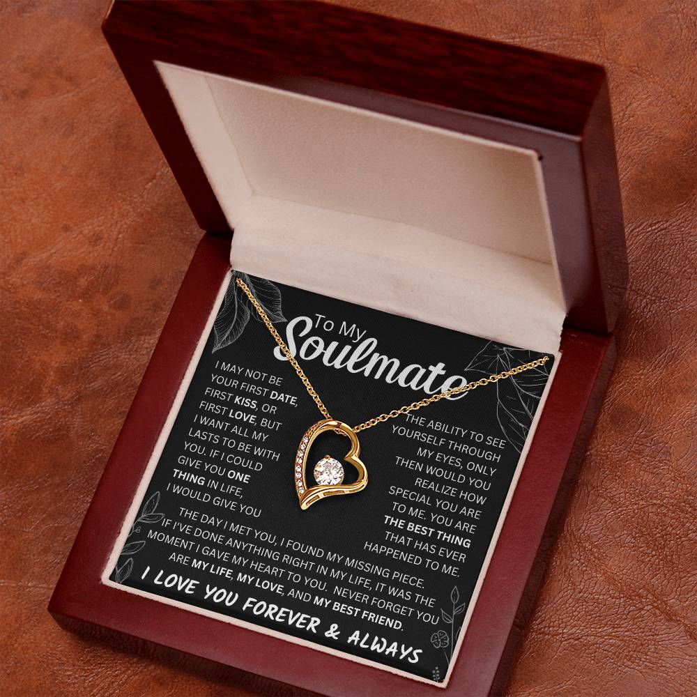 To My Soulmate  Forever & Always Forever Love Necklace