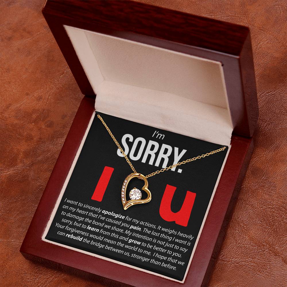 I'M Sorry. I Love You - Forever Love Necklace Forever Love Necklace