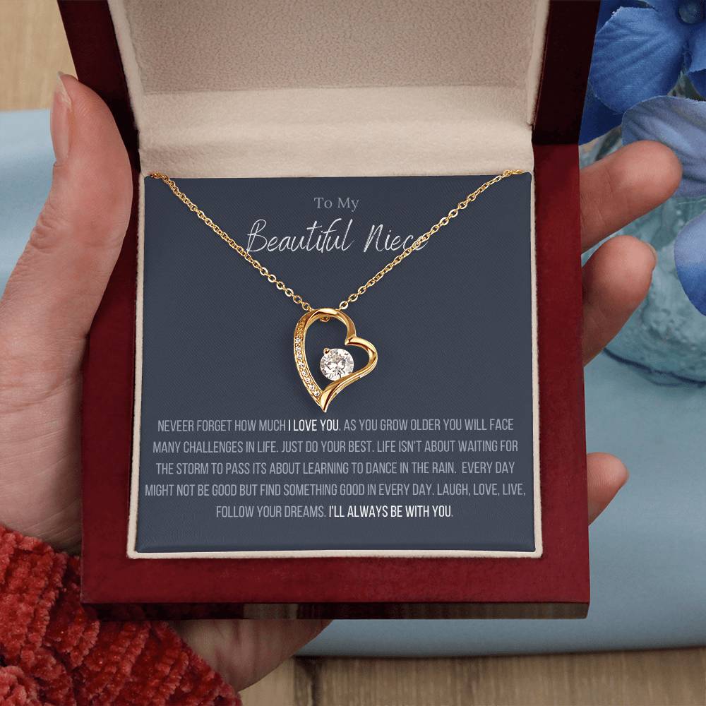 The Forever Love Necklace To My Niece Forever Love Necklace