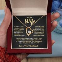 Wife Gift, Love And Light Forever Love Necklace Forever Love Necklace