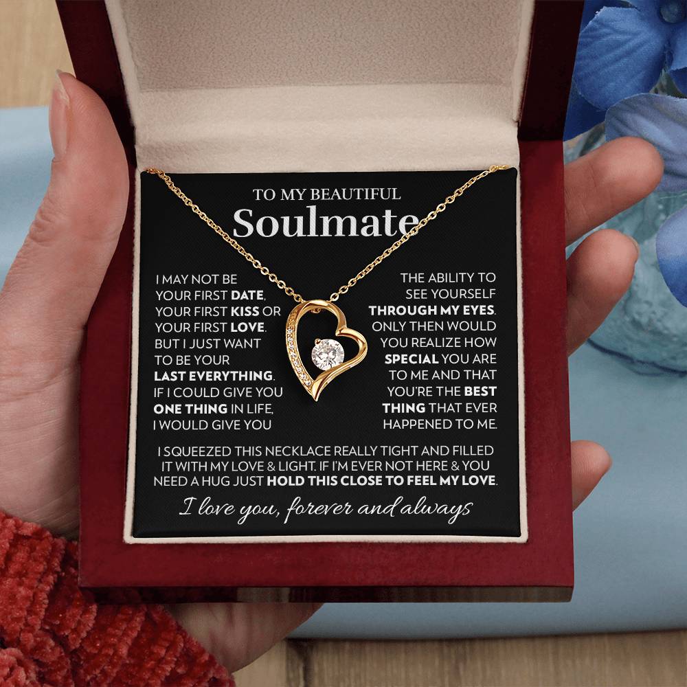 To My Soulmate - Feel My Love - Forever Love Necklace Forever Love Necklace