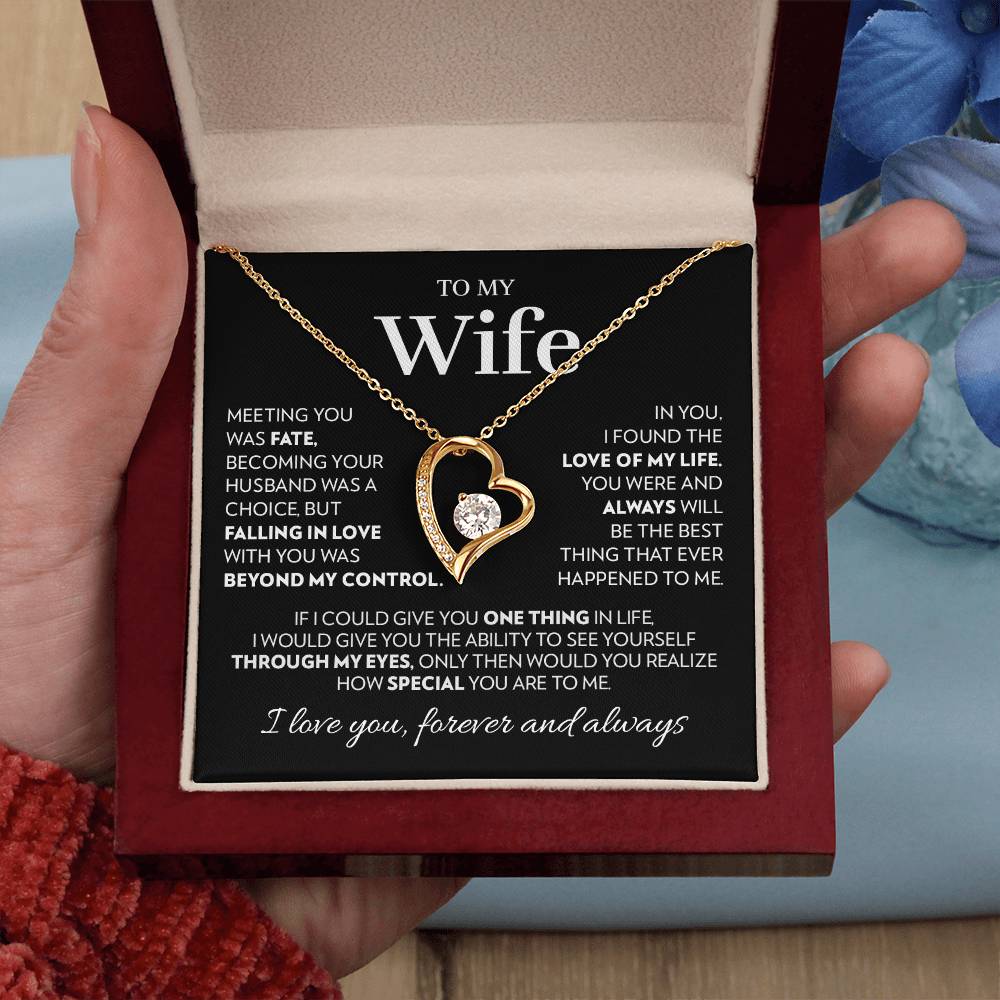 Gift For Wife - Love Of My Life - White Forever Love Necklace Forever Love Necklace