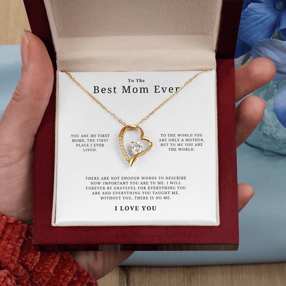 Best Mom Ever Necklace Forever Love Necklace
