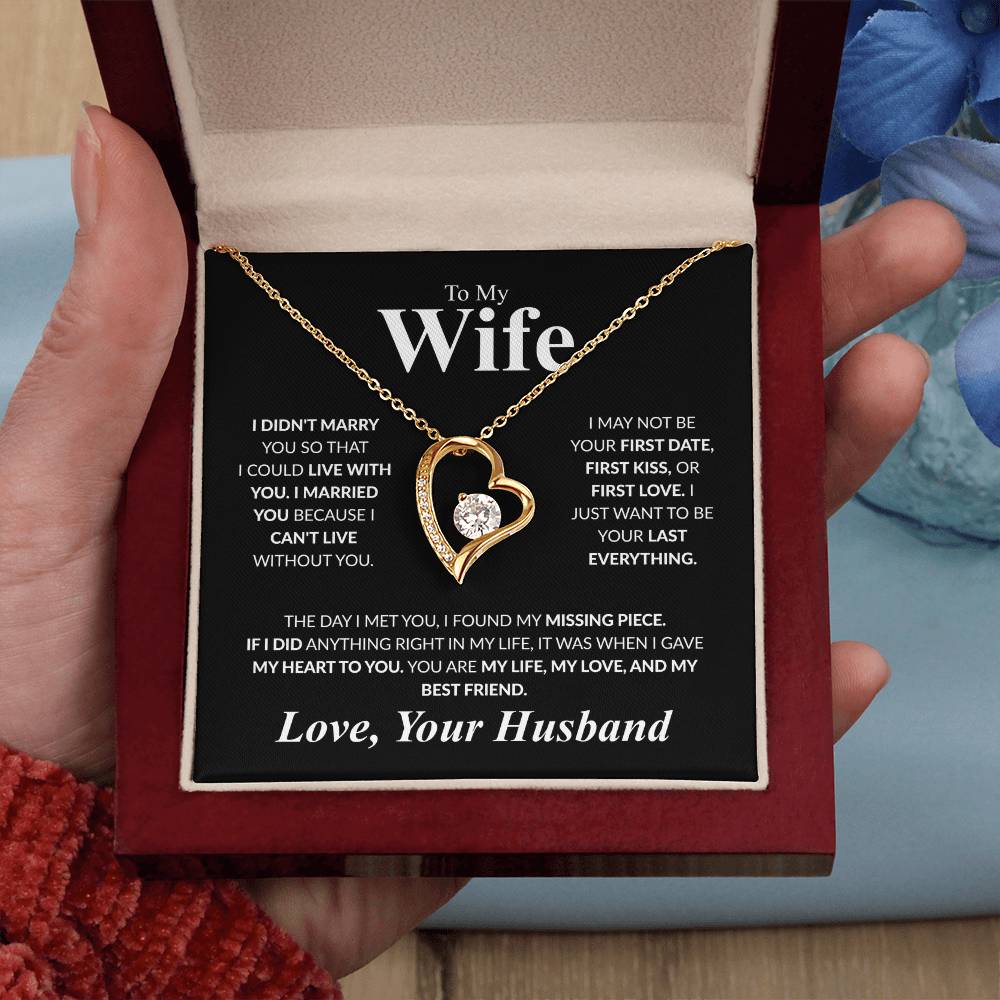 To My Wife Forever Love Necklace