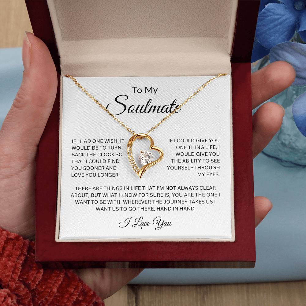 To My Soulmate Forever Love Necklace