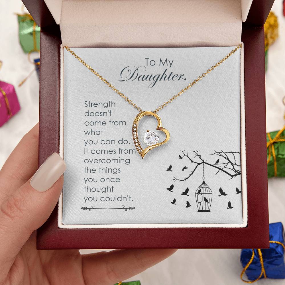 Mom To Daughter Gift Daughter Birthday Gift Daughter Jewelry Daughter Necklace Mom To Daughter Necklace Forever Love Necklace