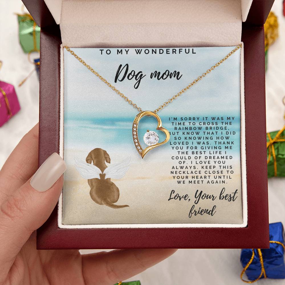 Deceased Dog Gift Custom Dog Necklace Dog Memory Dog Remembrance Gift Pet Loss Necklace Bereavement Gift Dog Forever Love Necklace