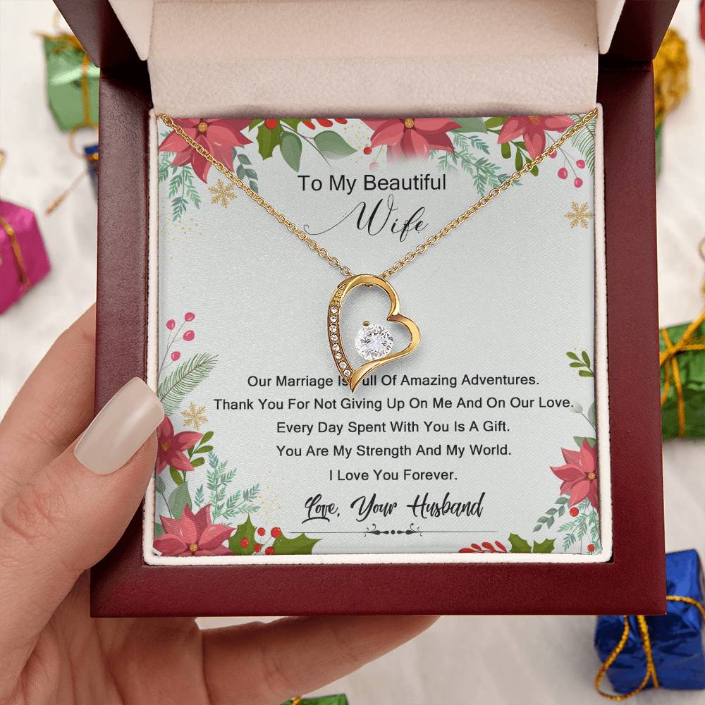 To My Wife 1 Forever Love Necklace