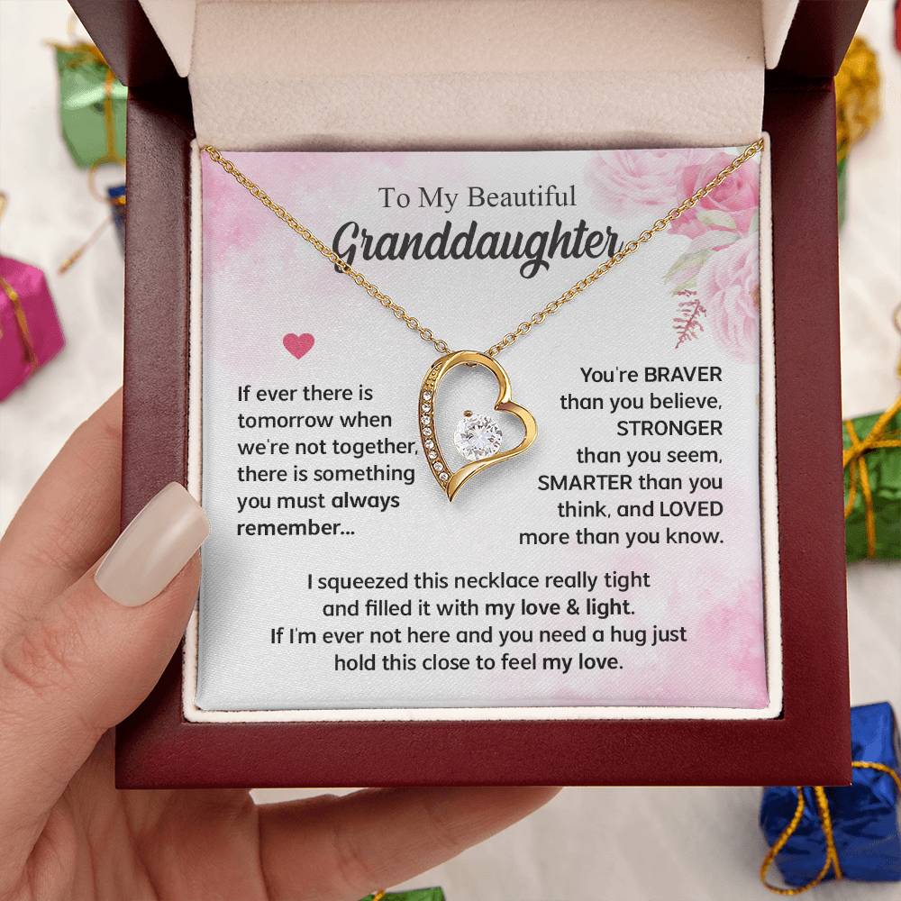Gifts For Granddaughter Forever Love Necklace