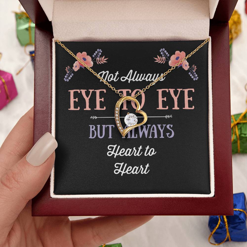Not Always Eye To Eye Heart Necklace 1 Forever Love Necklace