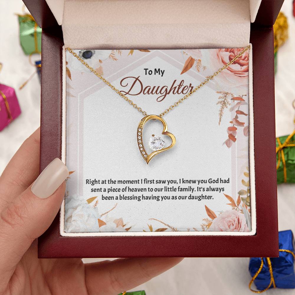 To My Daughter Necklace Father Daughter Necklace Father To Daughter Birthday Gift Gifts To Daughter From Dad Dad To Daughter Necklace (3) Forever Love Necklace