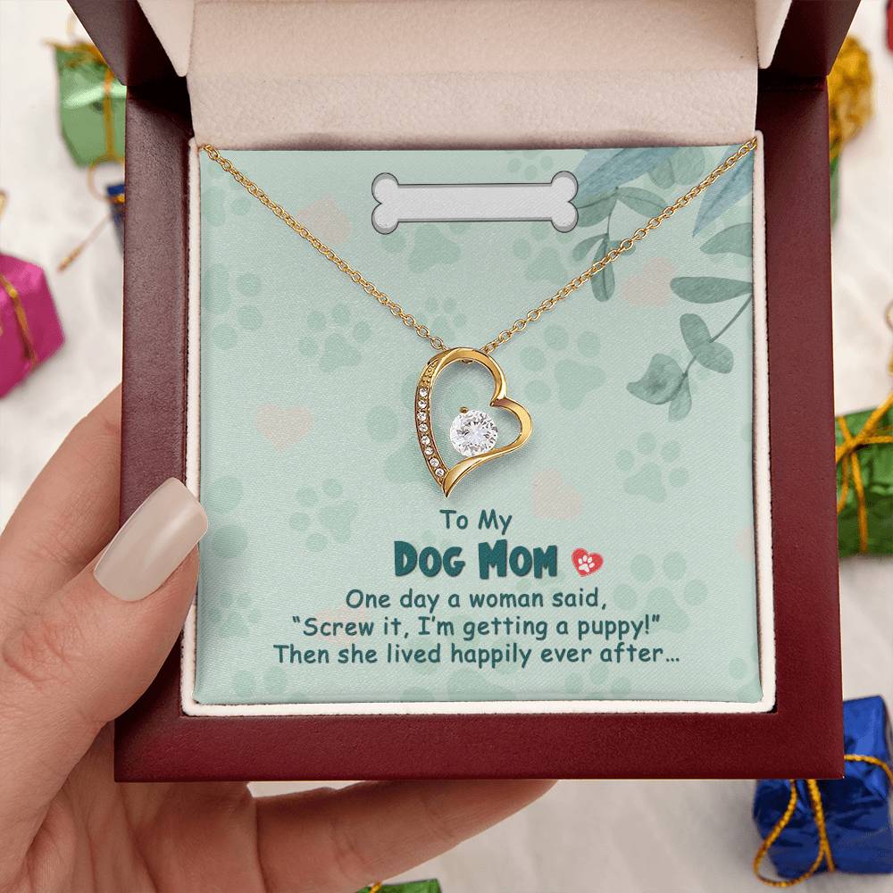 To My Dog Mom - Forever Love Necklace Forever Love Necklace