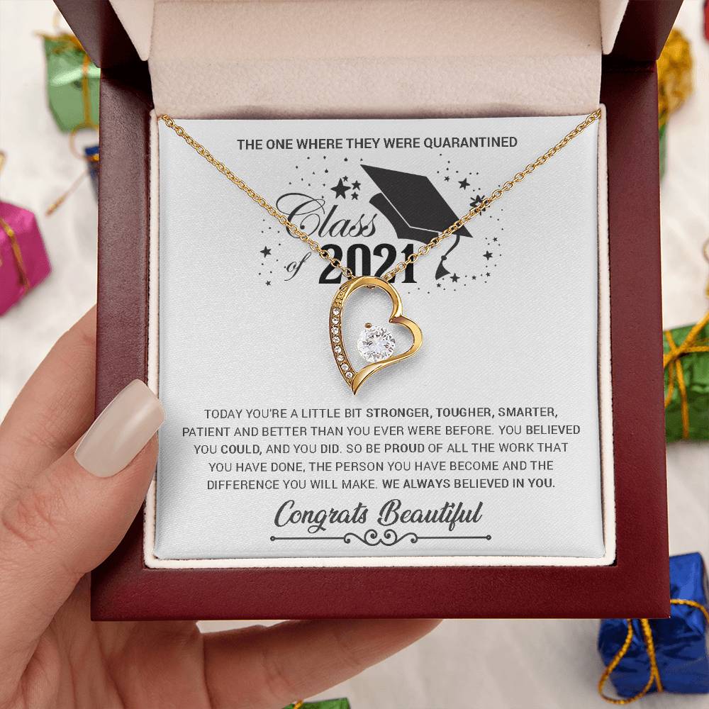 Class Of 2021 Graduation Gifts For Her Graduation Gift For Daughter Feeling Proud Gift On Child's Graduation Best Graduation Gift Forever Love Necklace