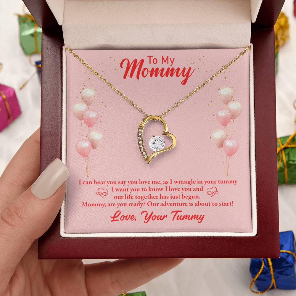 To My Mommy I Can Hear You Say You Love Me As I Wrangle In Your Tummy I Want You I Love You Necklace 1 Forever Love Necklace