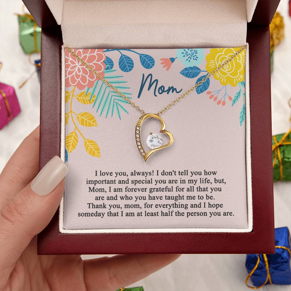 Mother's Day Gift Necklace For Mom Mother's Day Necklace Best Gift For Mom Mother's Day Necklace 1 Forever Love Necklace