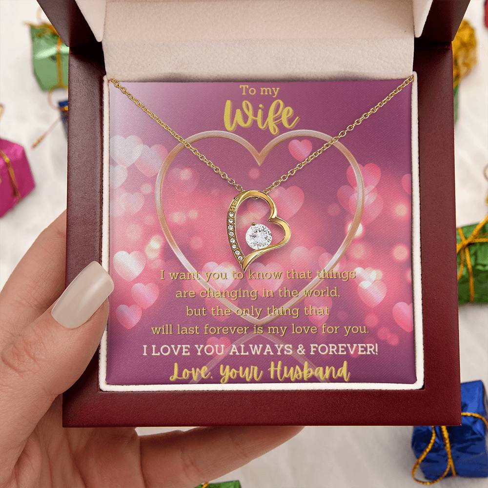 Evernity Heart Necklace Forever Love Necklace