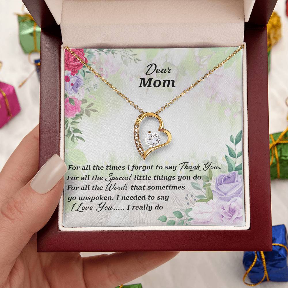 Thank You Mom Forever Love Necklace