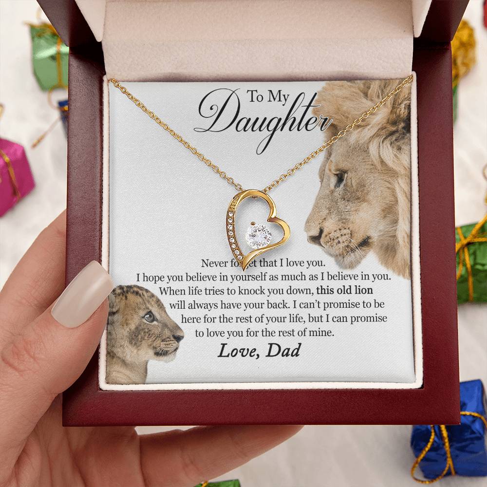 Father Daughter Necklace Father Daughter Jewelry Father To Daughter Birthday Gift Father And Daughter Gift Gifts To Daughter From Forever Love Necklace