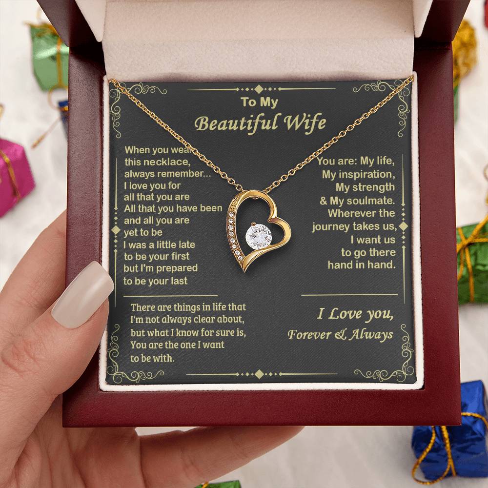Almost Sold Out To My Beautiful Wife Forever Love Necklace