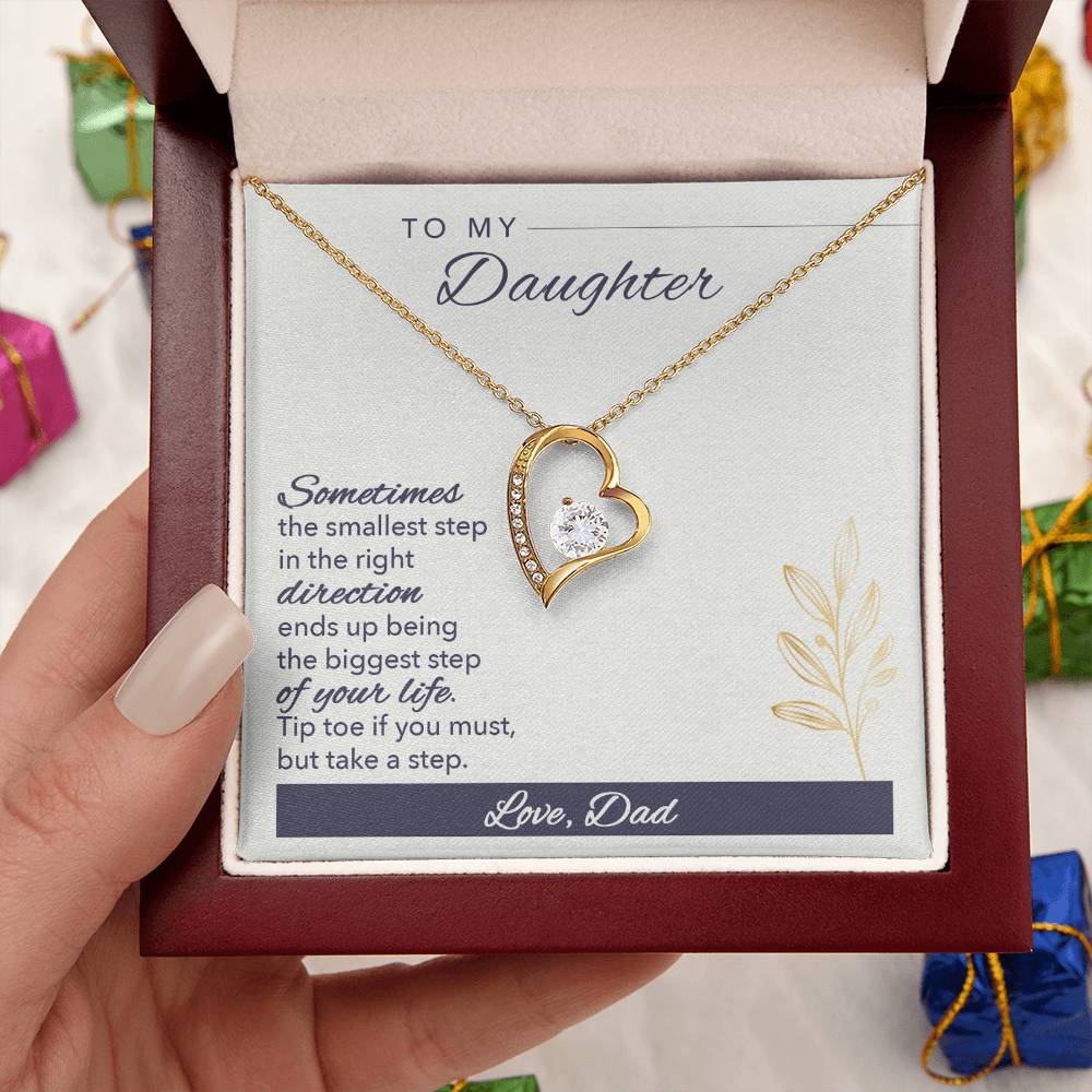 To My Daughter Love Your Dad A Prayer For My Daughter Father To Daughter Birthday Gift Forever Love Necklace