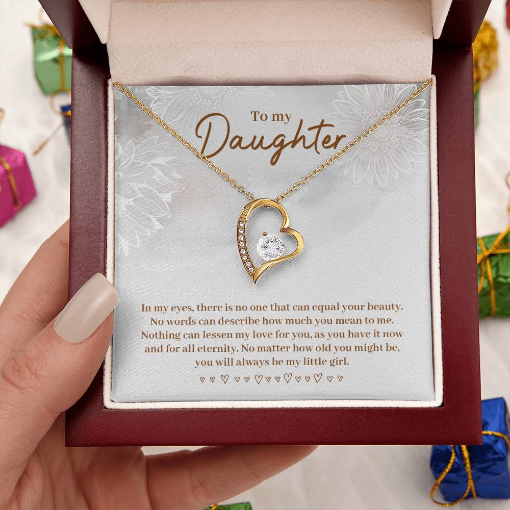 To My Daughter Daughters Birthday Unique Grown Up Daughter Daughter Birthday Gift Daughter Jewelry Daughter Necklace Daughter Gift Necklace Gift For Forever Love Necklace