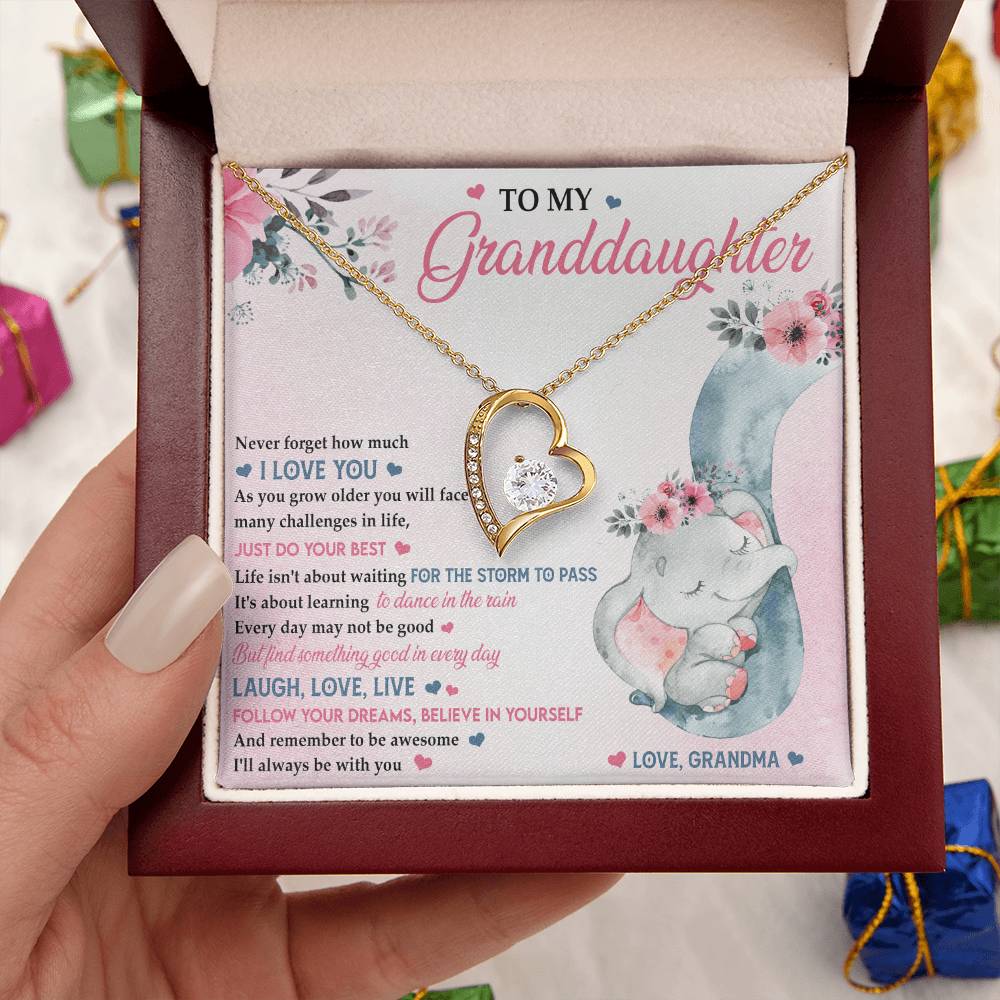 Believe In Yourself Great Gift For Granddaughter 1 Forever Love Necklace