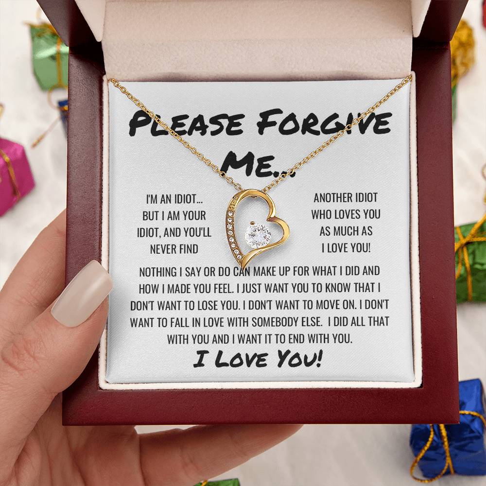 Sorry Forgive Me Apology Necklace 1 Forever Love Necklace