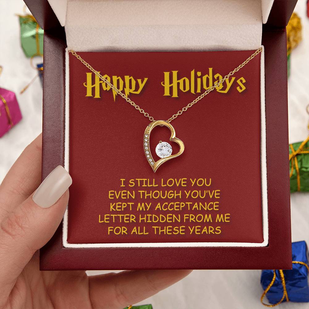 Happy Holidays Forever Love Necklace