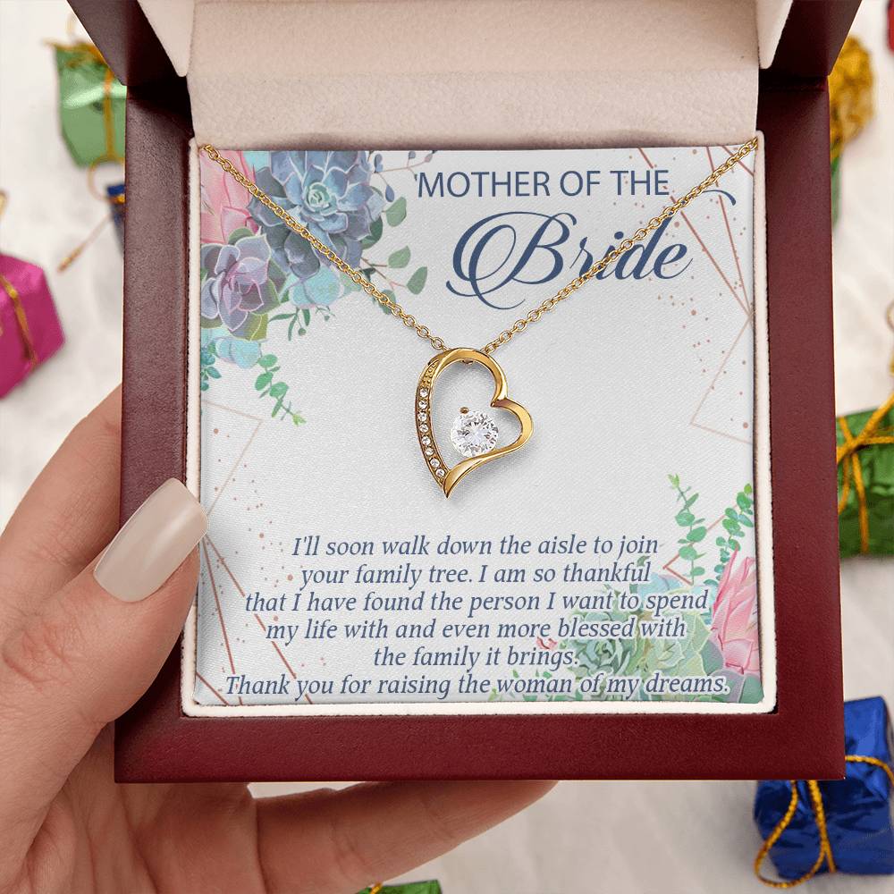 Mother Of The Bride Gift From Groom Mother Of The Bride Gift Necklace Custom Mother Of The Bride Giftmother Of The Bride Wedding Forever Love Necklace