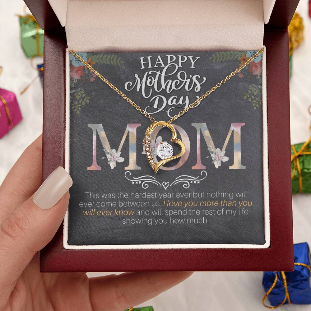 Happy Mother's Day Mom Forever Love Necklace