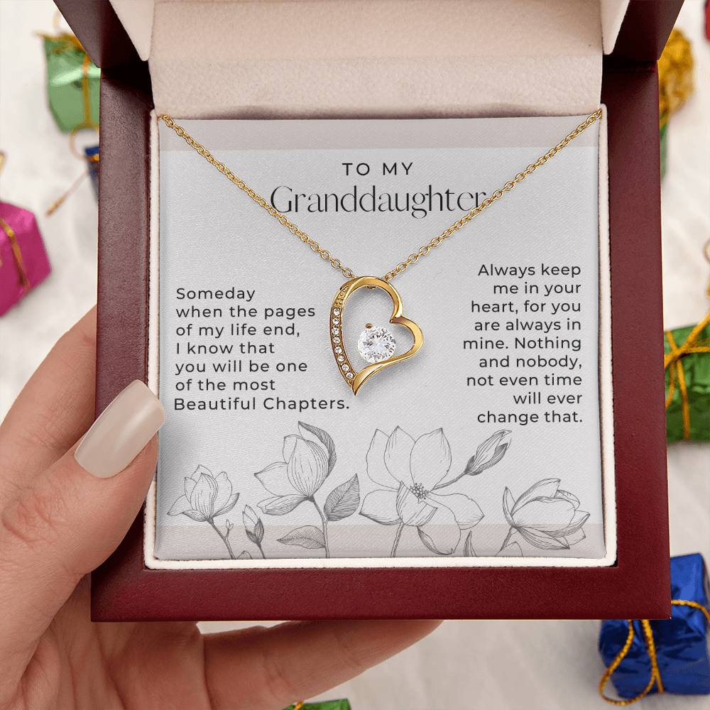 Love To My Granddaughter Gift For Granddaughter From Grandma Granddaughter Necklace Granddaughter Pendant Granddaughter Forever Love Necklace